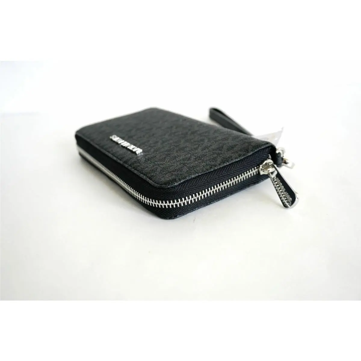 Michael Kors Jet Set Travel Signature Phone Wallet Black Gift Bag F