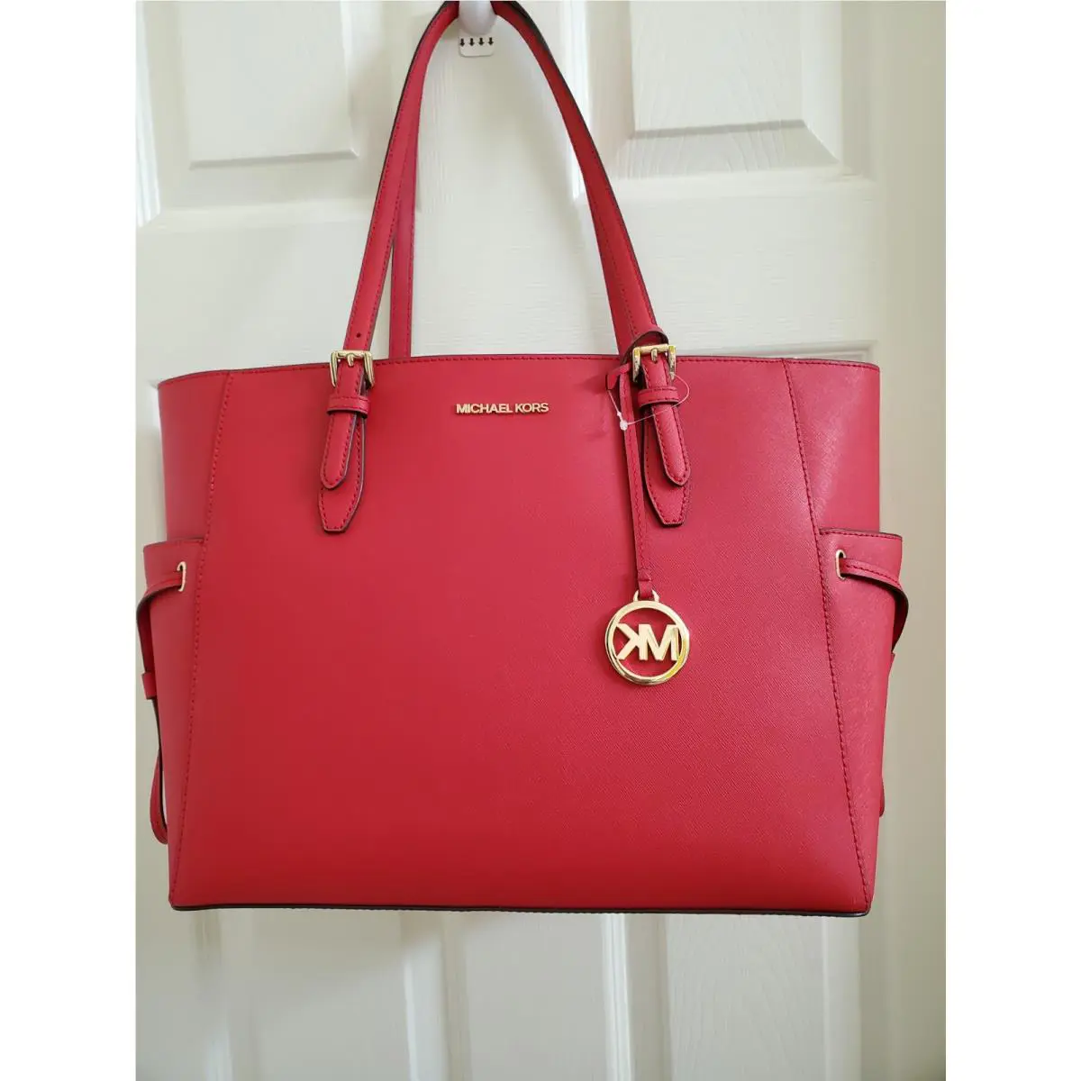 Michael Kors Gilly Large Drawstring Travel Tote Shoulder Bag MK Black