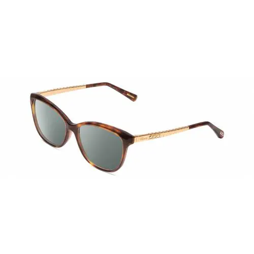 VCH243S Women Cateye Polarized Sunglasses Tortoise Havana/rose Gold 53mm Smoke Grey Polar by Chopard