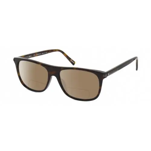 SCH294 Unisex Polarized Bifocal Sunglasses Brown Tortoise Gunmetal 57 mm Brown by Chopard