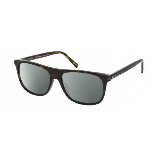 SCH294 Unisex Polarized Bifocal Sunglasses Brown Tortoise Gunmetal 57 mm Grey by Chopard