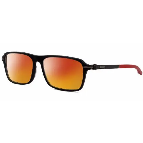 VCH310 Unisex Designer Polarized Sunglasses Black Gold Grey 52 mm 4 Opt Red Mirror Polar by Chopard