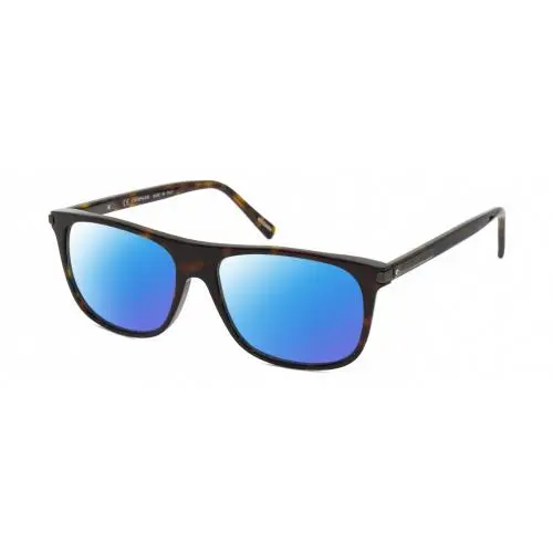SCH294 Unisex Polarized Sunglasses Brown Tortoise Gunmetal 57mm 4 Option Blue Mirror Polar by Chopard