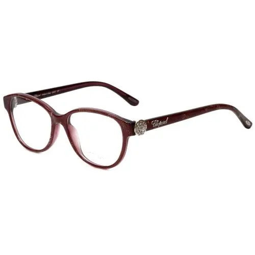 Designer Eyeglasses VCH160S-0AEG-53 23K Gold Purple Lace Silver Crystal Frame Only (Demo Lens) by Chopard