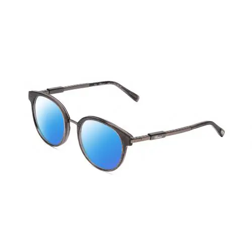 Ceramic VCH239 Womens Polarized Sunglasses in Grey Crystal/gunmetal 50mm Blue Mirror Polar by Chopard