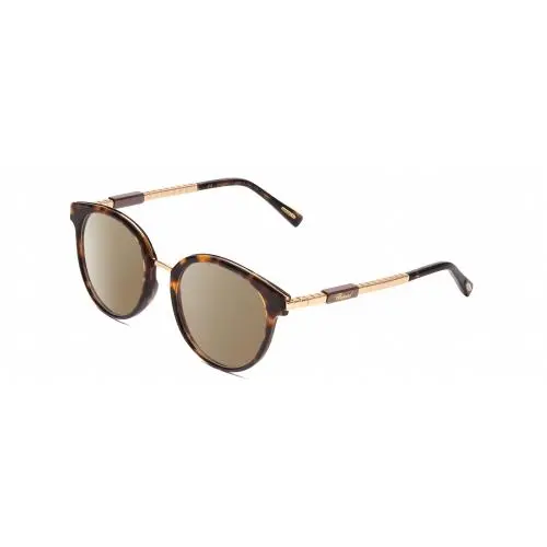 Ceramic VCH239 Unisex Polarized Sunglasses Brown Tortoise/rose Gold 50mm Amber Brown Polar by Chopard