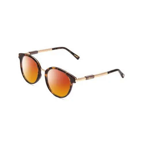 Ceramic VCH239 Unisex Polarized Sunglasses Brown Tortoise/rose Gold 50mm Red Mirror Polar by Chopard