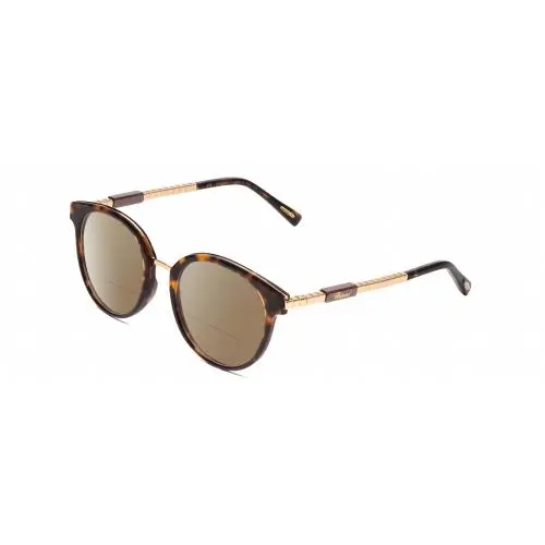 Ceramic VCH239 Unisex Polarized Bifocal Sunglass Tortoise/rose Gold 50mm Brown by Chopard