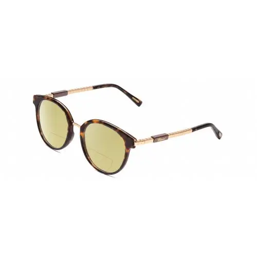 Ceramic VCH239 Unisex Polarized Bifocal Sunglass Tortoise/rose Gold 50mm Yellow by Chopard