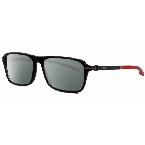 VCH310 Unisex Designer Polarized Bifocal Sunglasses Black Gold Grey 52mm Grey by Chopard