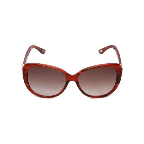 Chopard Designer Sunglasses SCH129S-0WTF in Red with Brown-gradient Lens