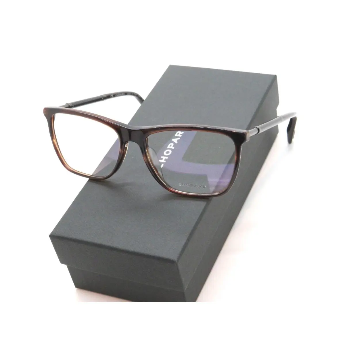 Chopard VCH257 06YH Tortoise/carbon Fiber 57mm Rx Eyeglasses