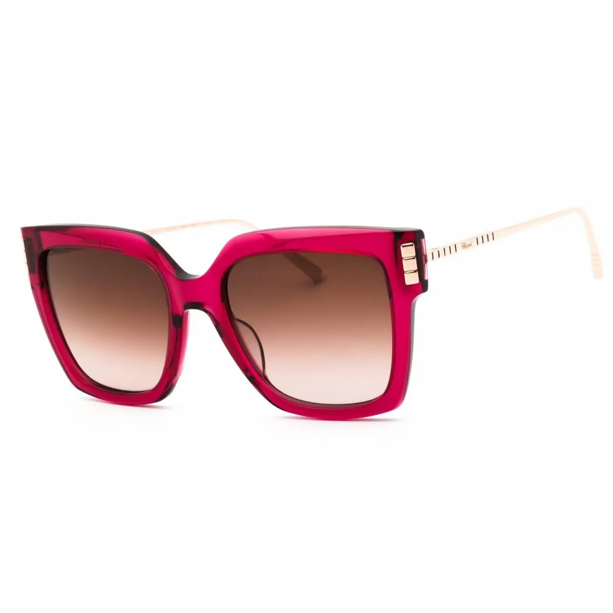 SCH353M 04GB Sunglasses Violet Frame Brown Rose Gradient Lenses 54mm by Chopard