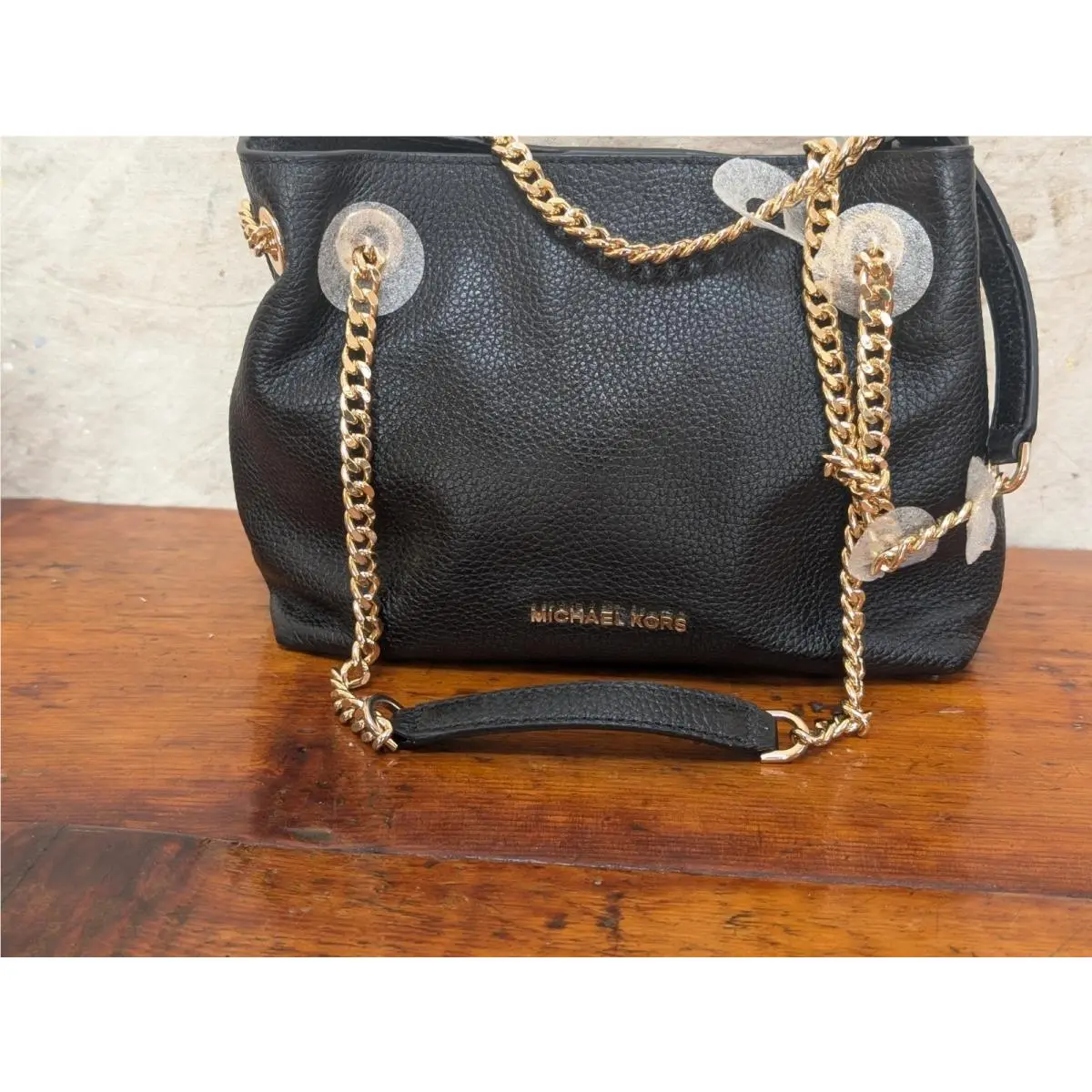 Michael Kors Jet Set Travel Mid Chain Shoulder Messenger Bag Leather Ship
