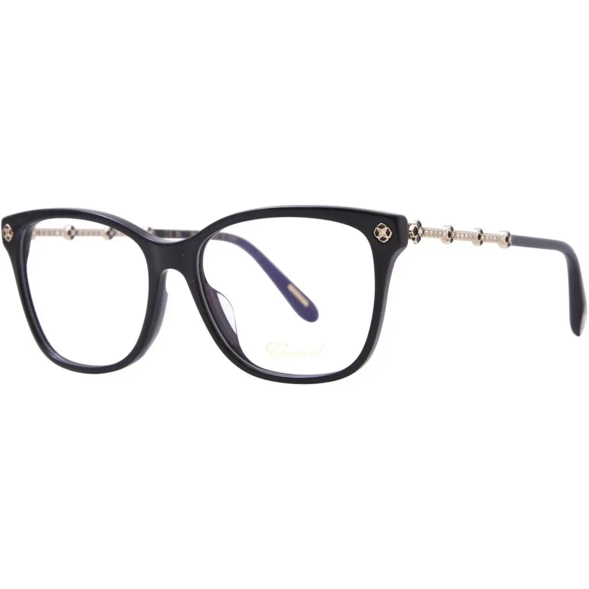 VCH352S 0700 Eyeglasses Women`s Shiny Black Full Rim Square Shape 54mm by Chopard