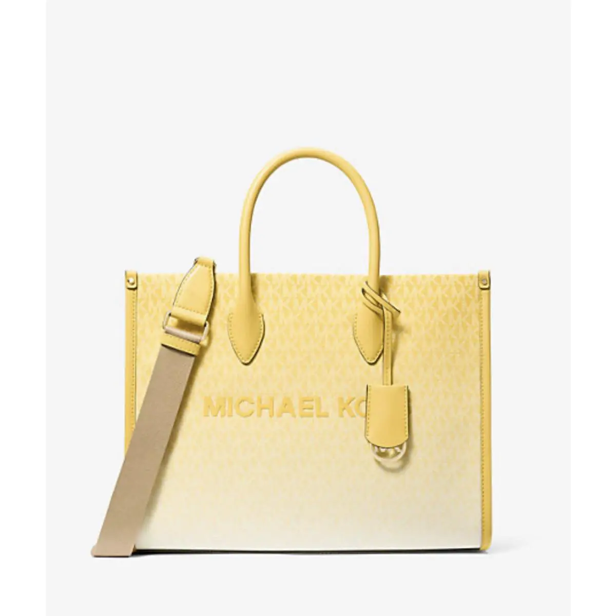 Michael Kors Mirella Navy Medium Leather East West Crossbody Tote Bag Purse MK