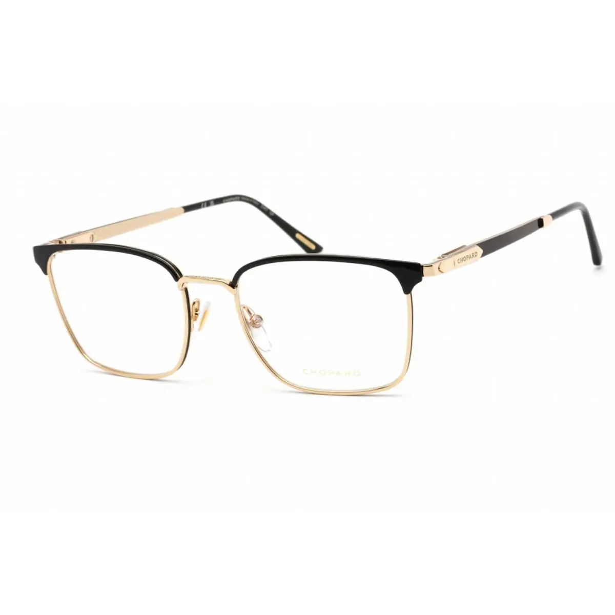 Men`s Eyeglasses Shiny Rose Gold with Black Part Rectangular VCHG06 0301 by Chopard