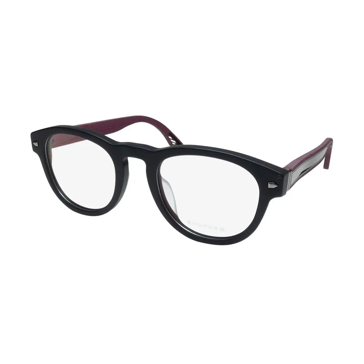 Chopard VCH327 Eyewear 703K Full-rim 49-21-145 Oval Italy Black Plastic