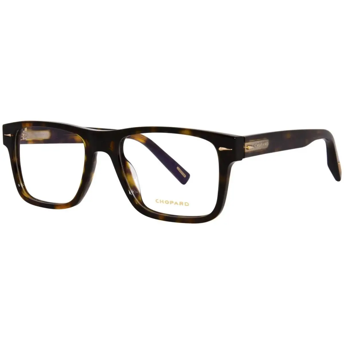 VCH341 0722 Eyeglasses Men`s Dark Havana Full Rim Square Shape 54mm by Chopard