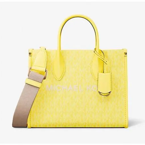 Michael Kors Mirella Small Signature Logo Crossbody Bag Daisy Yellow