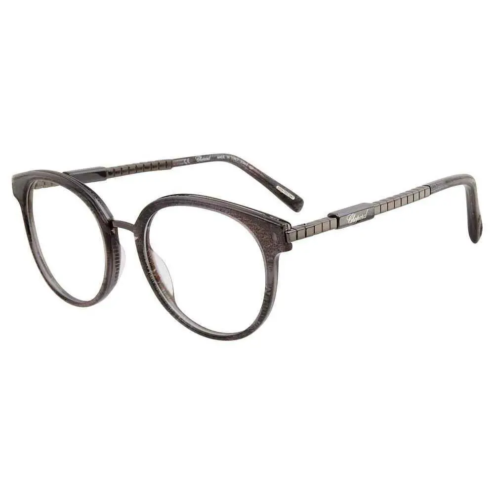 Chopard Ceramic VCH239 Women Eyeglasses Frame Grey Crystal/black Gunmetal 50 mm
