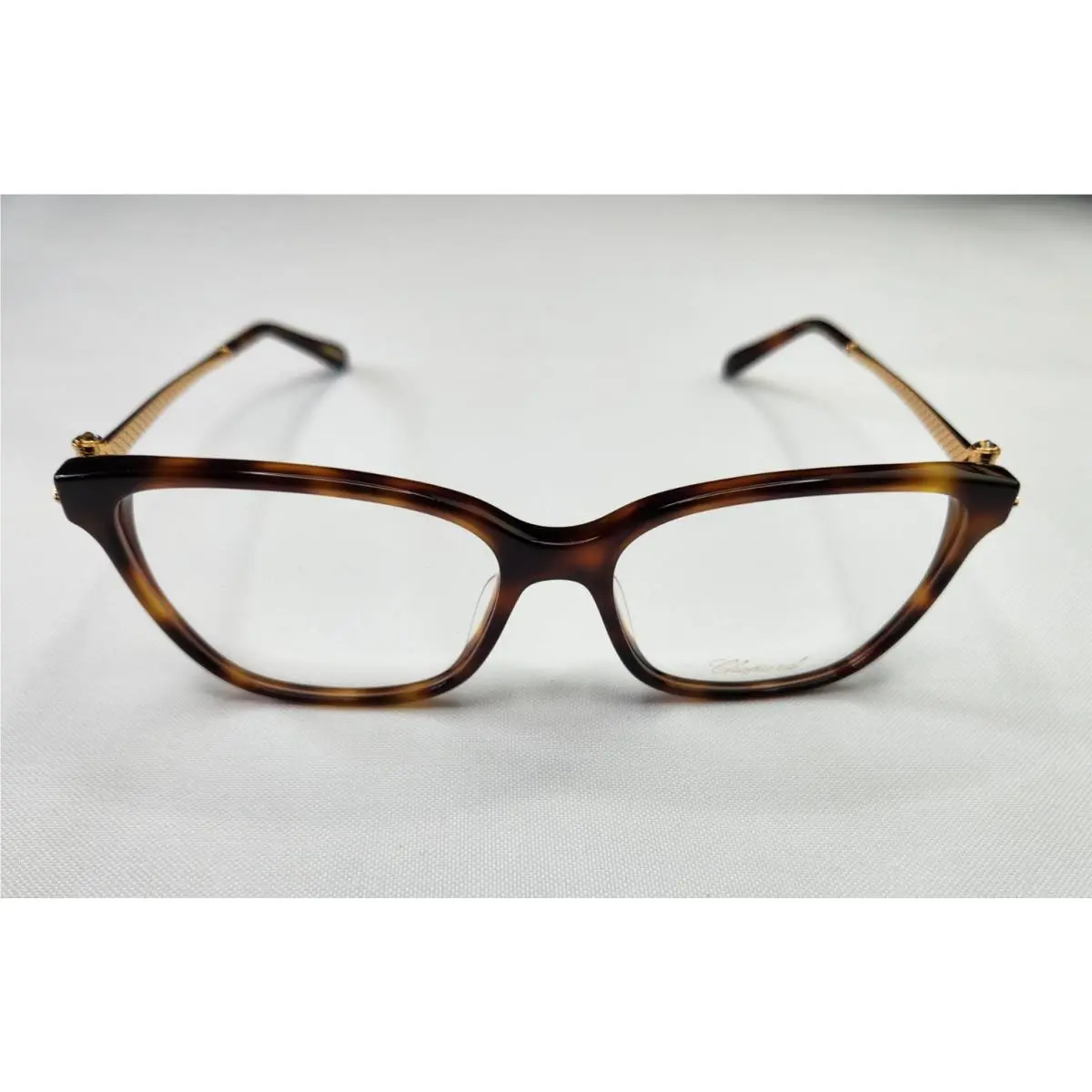 Chopard VCH246S 0G21 Havana 23KT Gold GP Optical Frame Eyesize 55-16-140 Italy