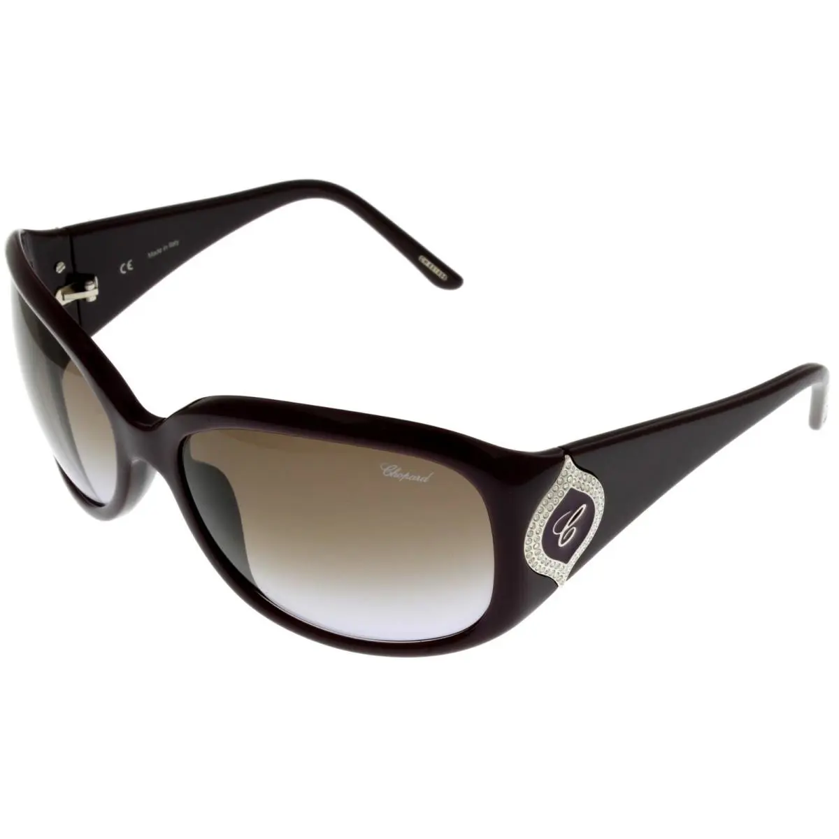 Chopard Sunglasses Shiny Plum Women Rectangular Sch 091S 09FD
