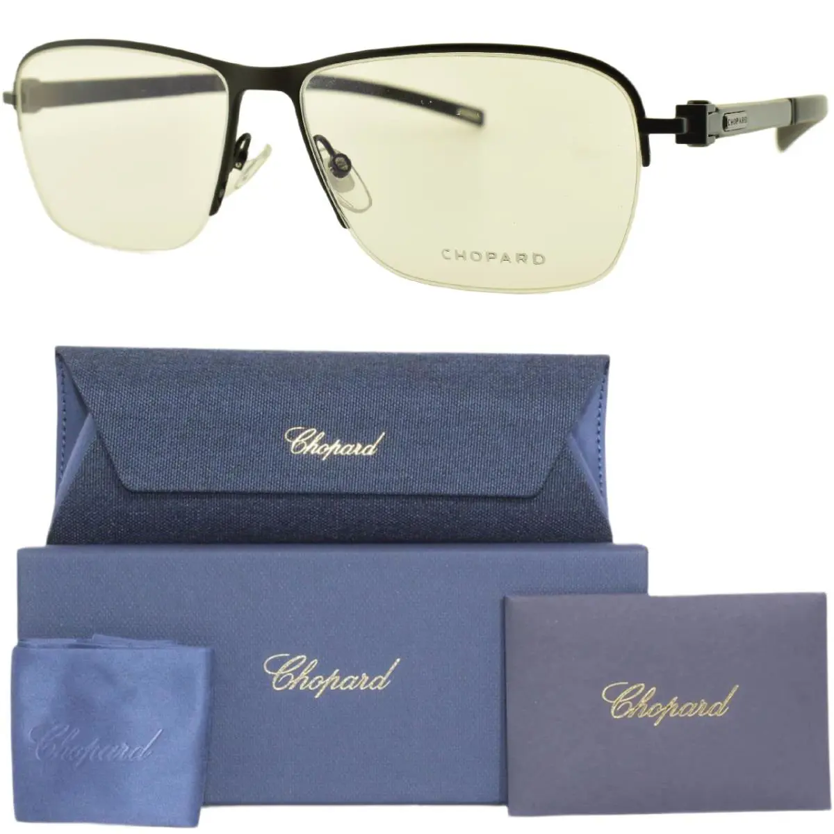 Chopard Demo Rectangular Men`s Eyeglasses VCHD83 0531 57 VCHD83 0531 57
