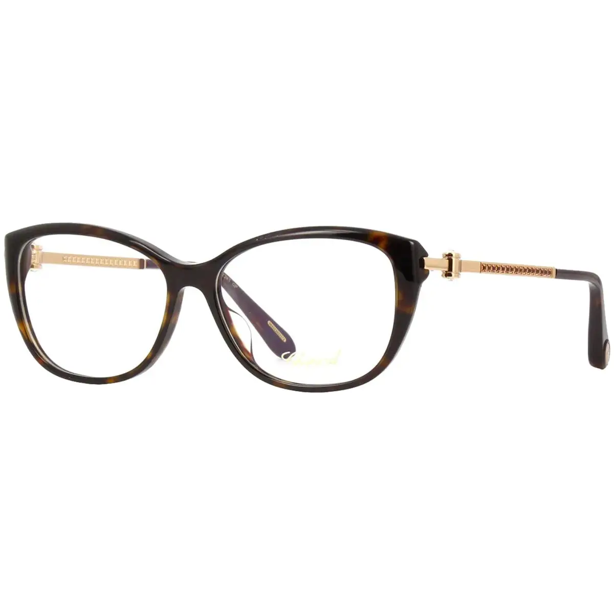 Chopard Women`s Tortoise Cat Eye Eyeglass Frames - VCH290S540722 - Made in Italy - Frame: Tortoise