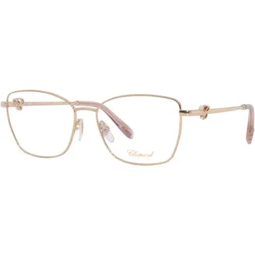 Chopard Womens Eyeglasses VCHF50S 08FC 23K Gold Plated / Demo Lens 55X16X140mm
