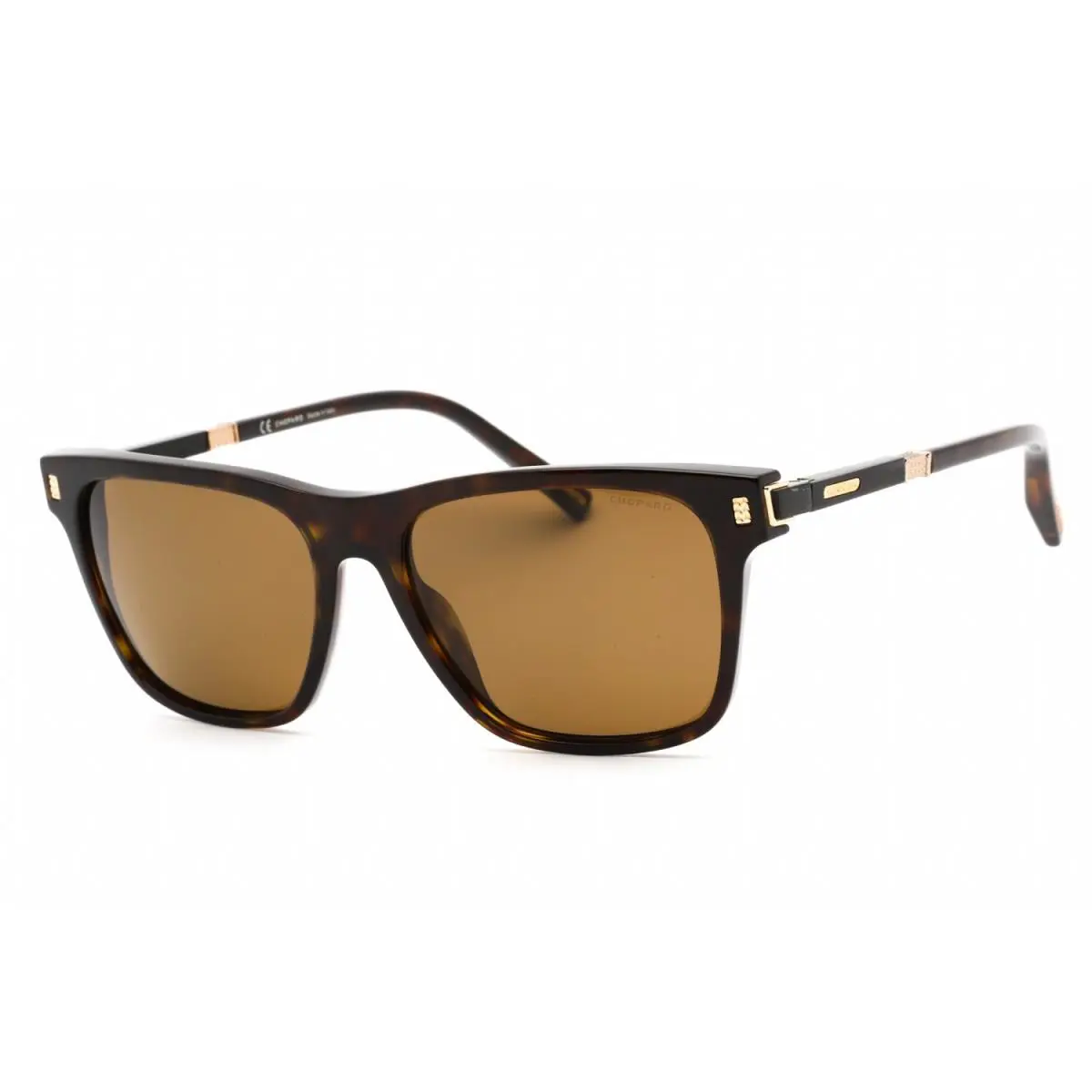 Chopard SCH312 722P Shiny Dark Havana/brown Lens Mens Sunglasses 55mm - Frame: Havana, Lens: Brown