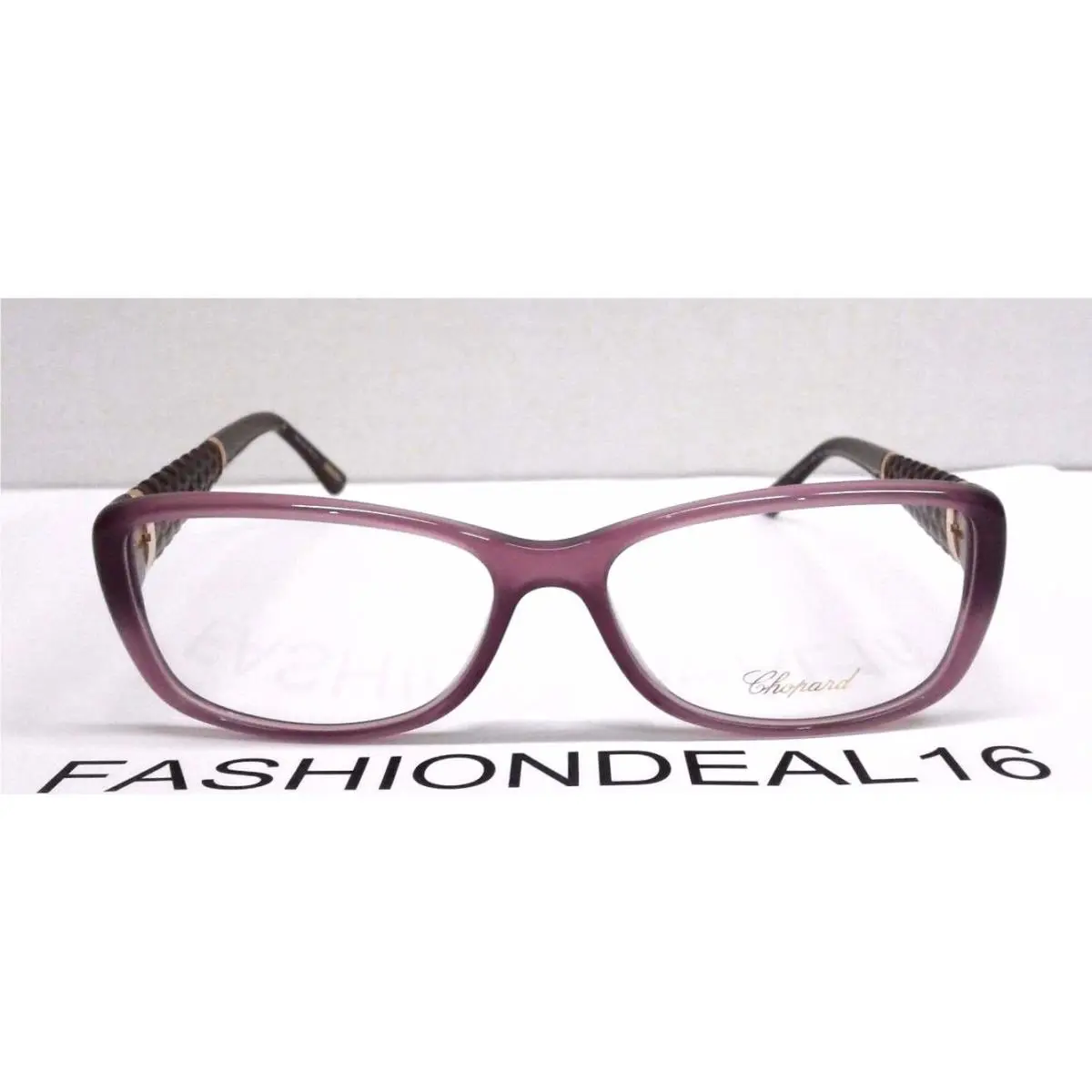 Chopard W/tags Purple Rose 23KT GP VCH119 0903 55mm Eyeglasses