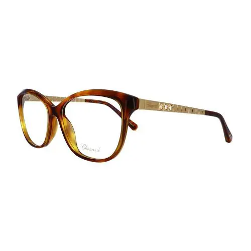 Chopard VCH243S Cateye Eyeglasses Frame in Auburn Tortoise Havana/rose Gold 53mm