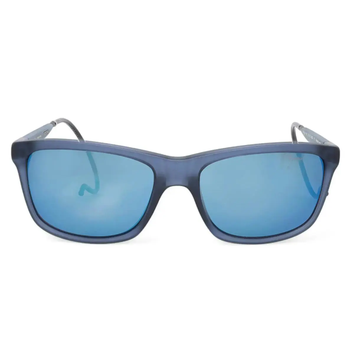 Chopard Acetate Blue Brushed Frame Smoke Polarized Lenses Sunglasses 95221-0274