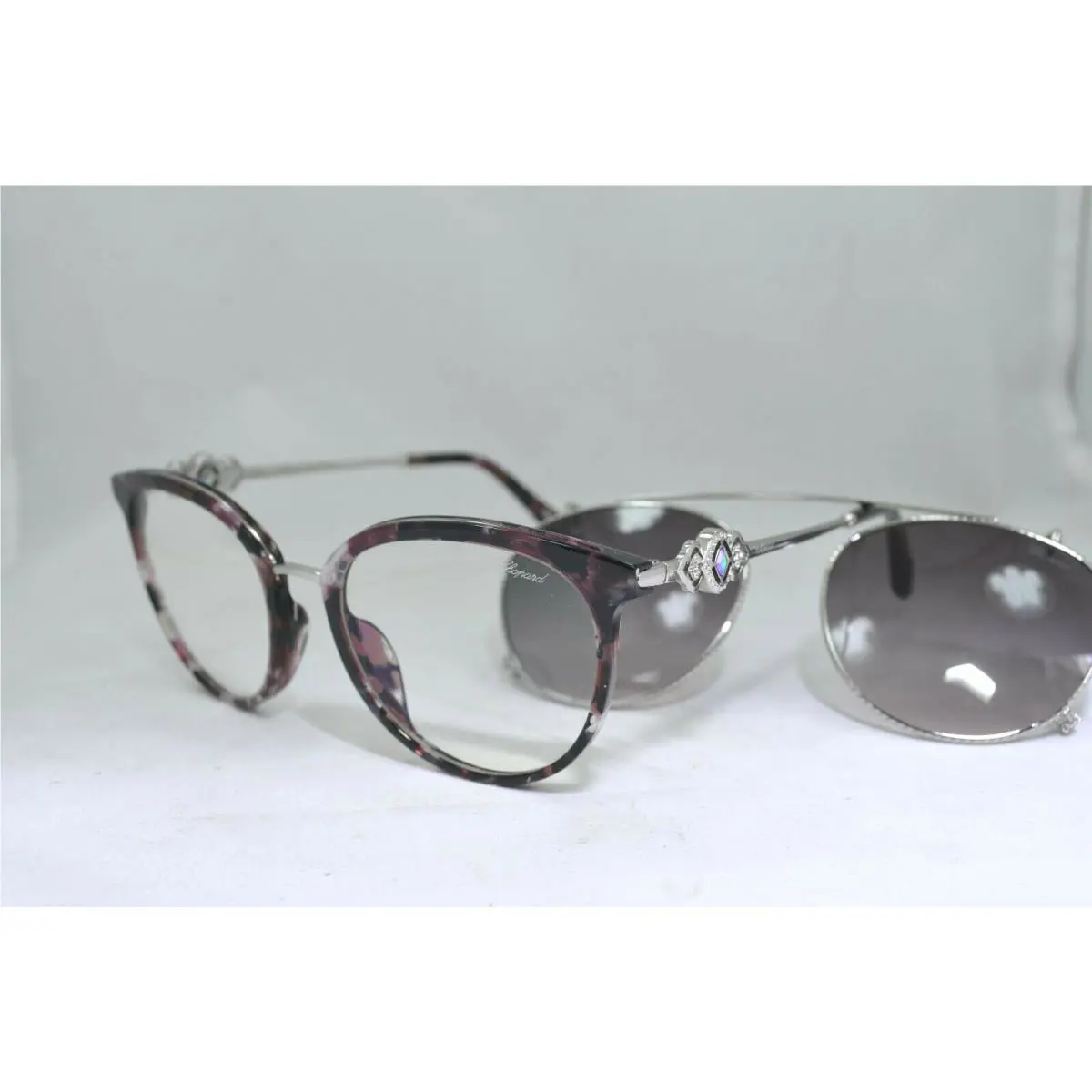 Chopard SCH273S 0GGF Eyeglasses Frame with Clip-on