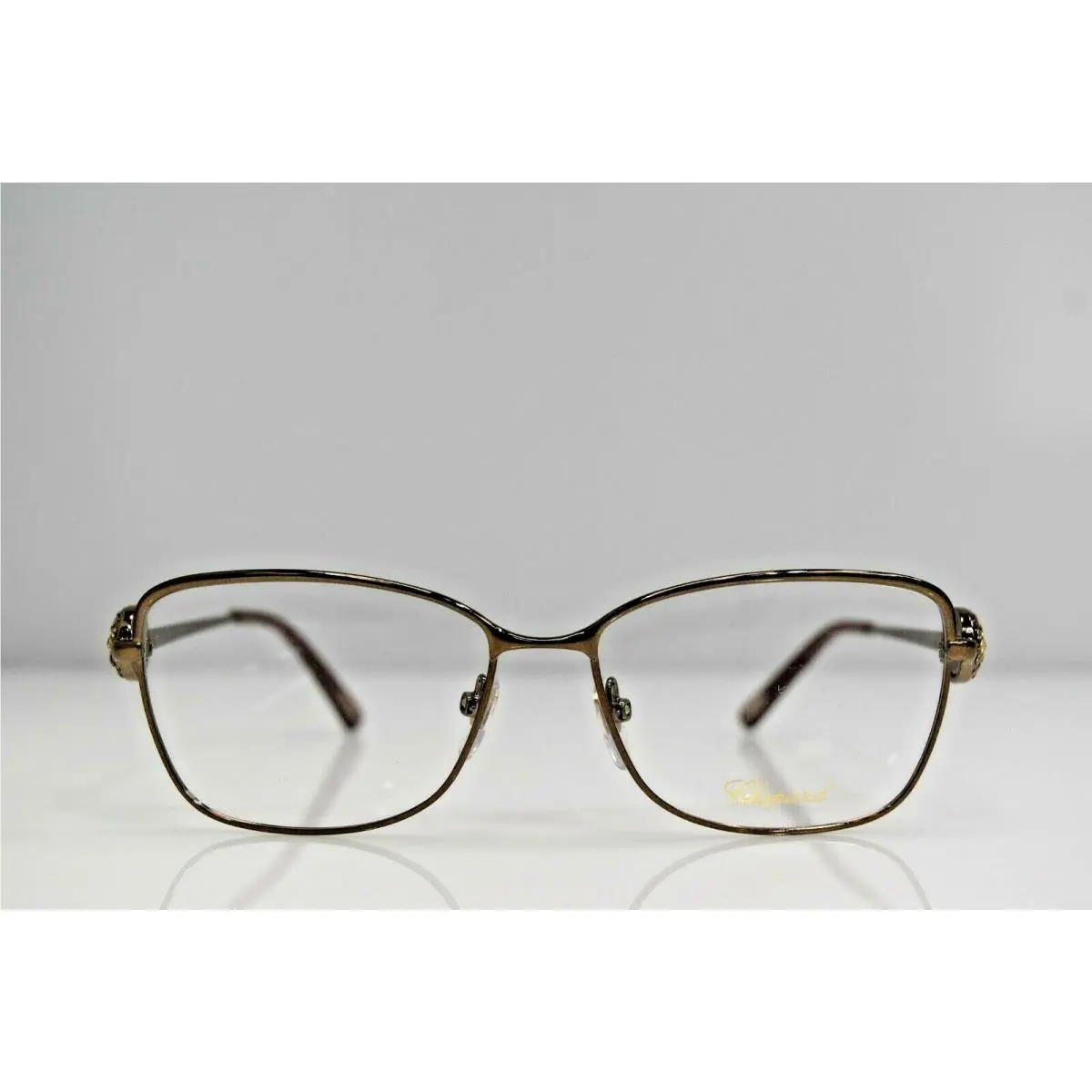 Chopard Brown 23KT GP Crystals VCHA94S 0R80 55-15-135 Eyeglasses