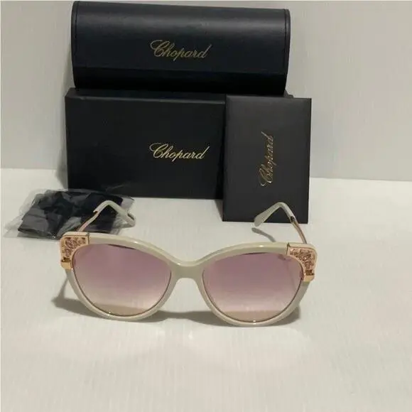 Chopard Woman’s Sunglasses sch233sn Cat Eye Made in Italy