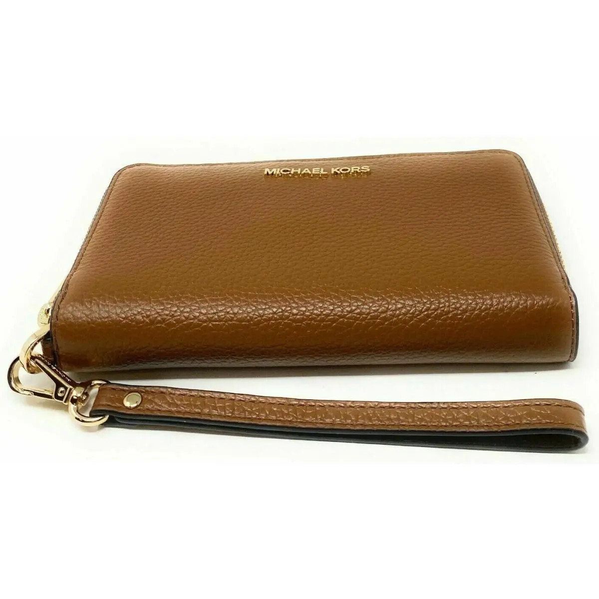 Michael Kors Large Women Leather Flat Smartphone Case Wristlet Wallet Luggage