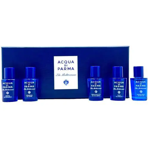 Acqua DI Parma Blu Mediterraneo 5 Pcs Collection Mini Set 0.16 Oz / 5 ml x 5 Pcs