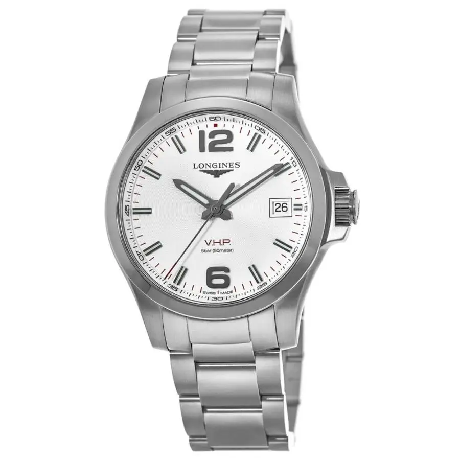 Longines Conquest V.h.p. Silver Dial Stainless Men`s Watch L3.716.4.76.6