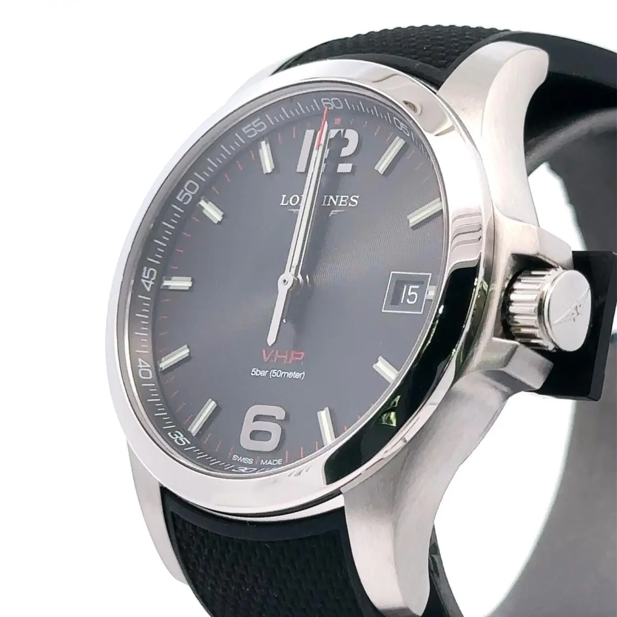 V.h.p Conquest Quartz Black Dial 41mm Mens Watch L37164569 Box/card by Longines