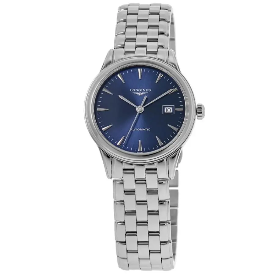 Longines Flagship Automatic Blue Dial Women`s Watch L4.374.4.92.6 - Face: Blue, Dial: Blue, Band: Silver