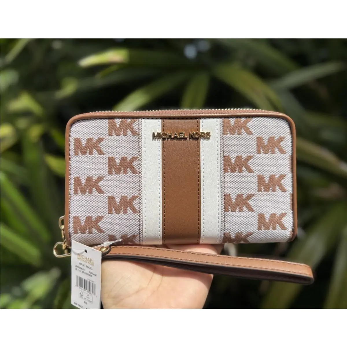 Jet Set Travel Multifunction LG Phone Case Wallet MK Brown by Michael Kors