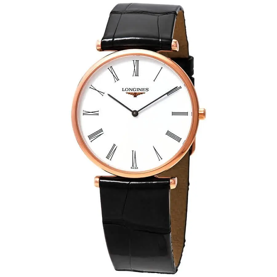 La Grande Classique White Dial Ladies Leather Watch L4.709.1.21.2 by Longines