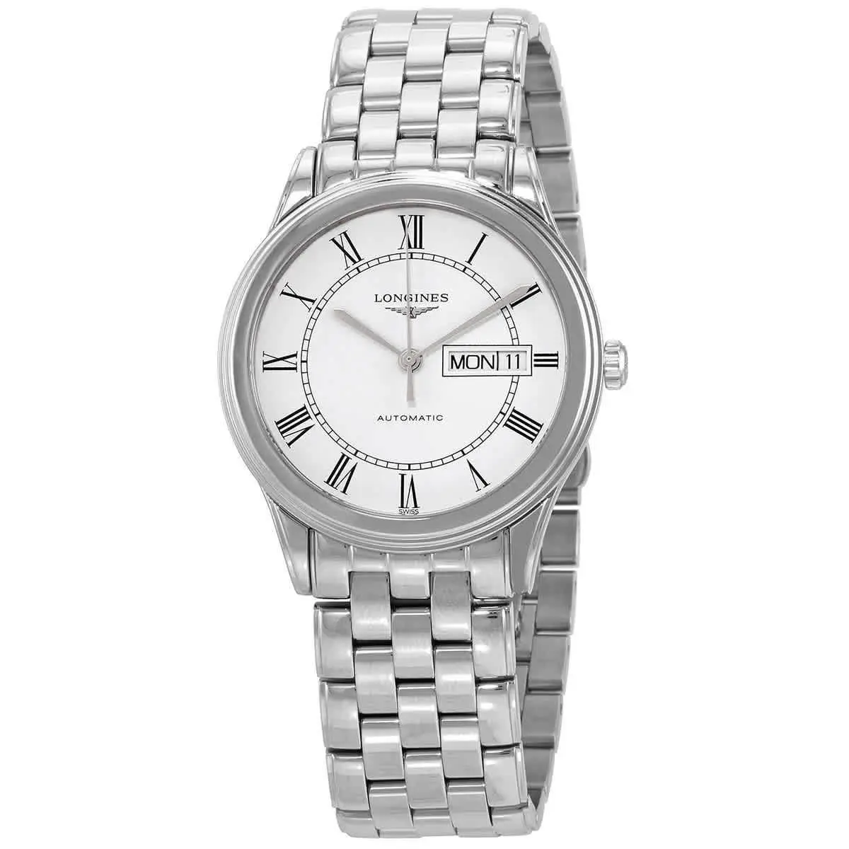 Flagship Automatic White Matt Dial Men`s Watch L4.899.4.21.6 by Longines