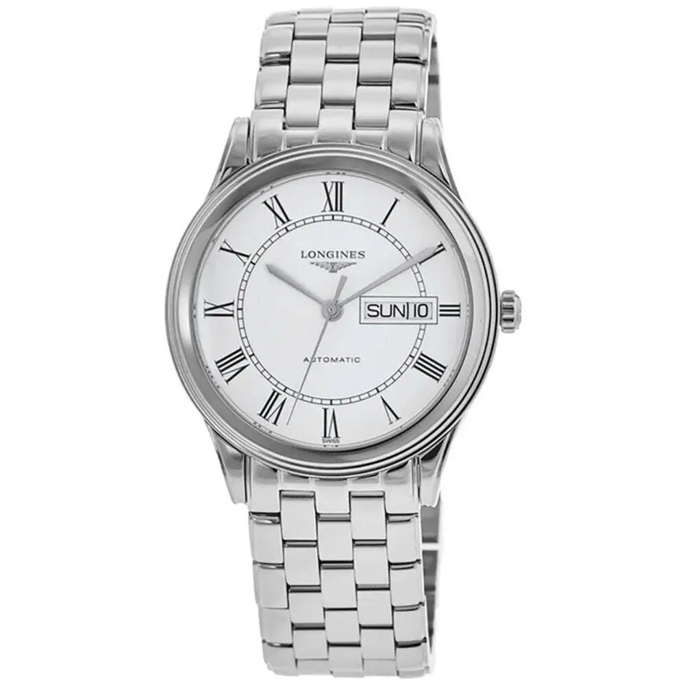 Longines Flagship Automatic White Dial Stainless Men`s Watch L4.899.4.21.6