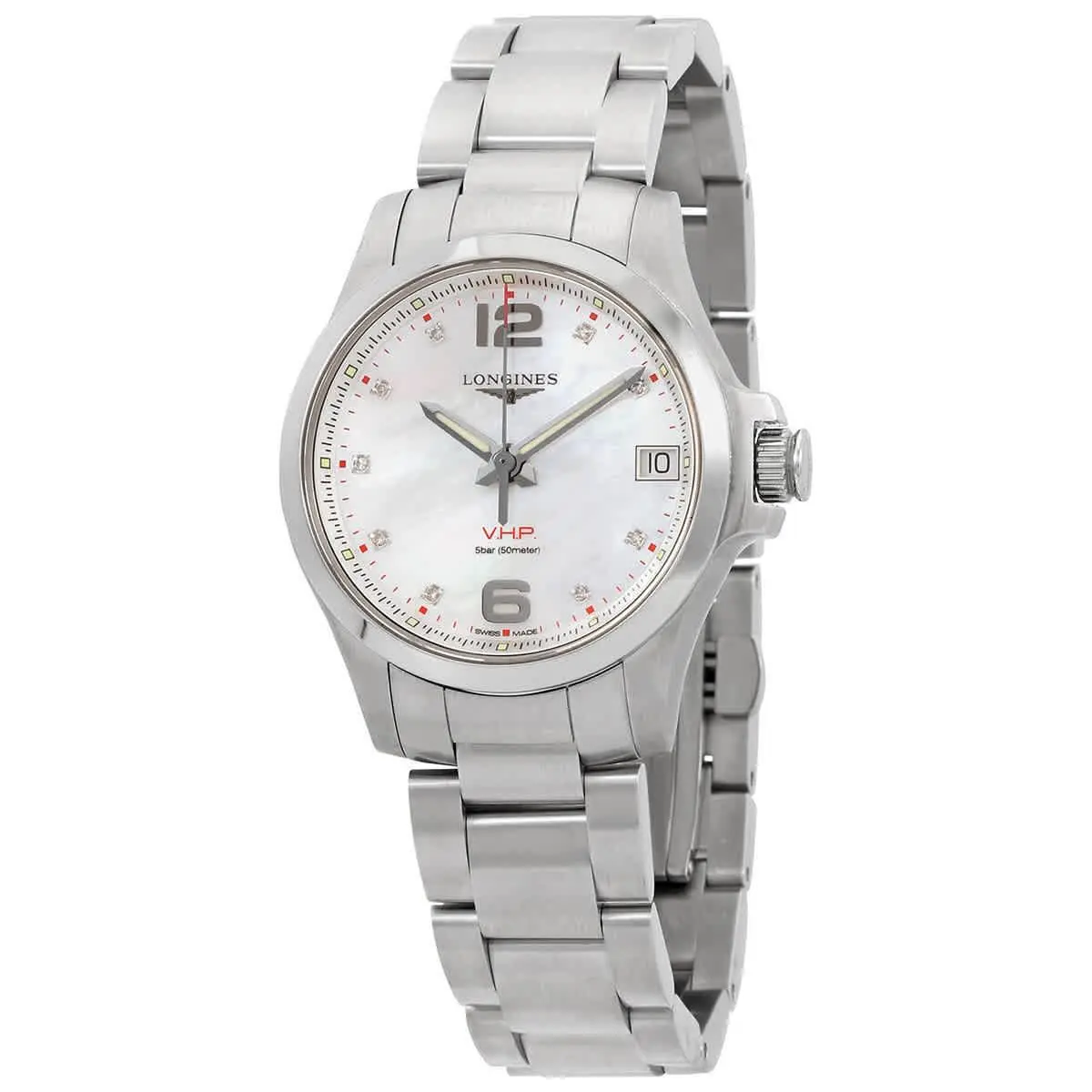 Longines Conquest V.h.p. Quartz Diamond Men`s Watch L3.316.4.87.6