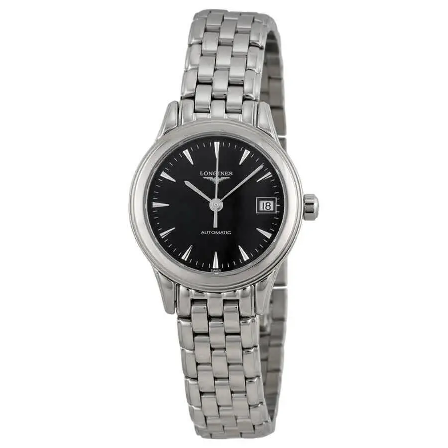 Flagship Automatic Black Dial Ladies Watch L42744526 by Longines