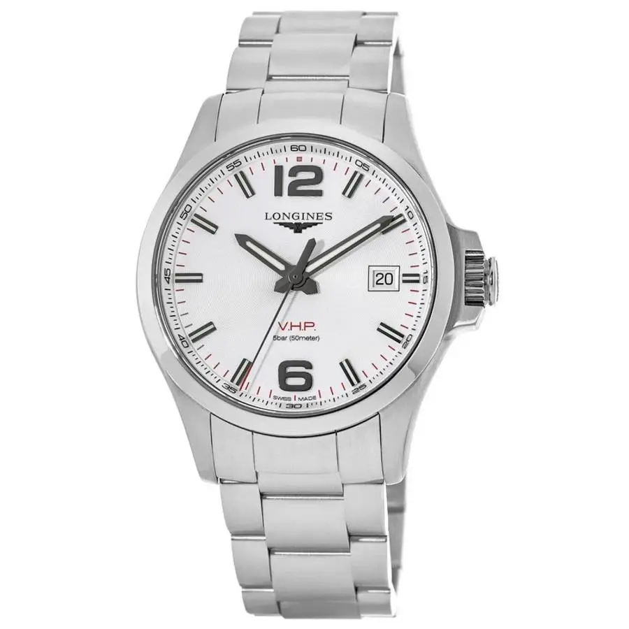 Conquest V.h.p. 43mm Silver Dial Steel Men`s Watch L3.726.4.76.6 by Longines