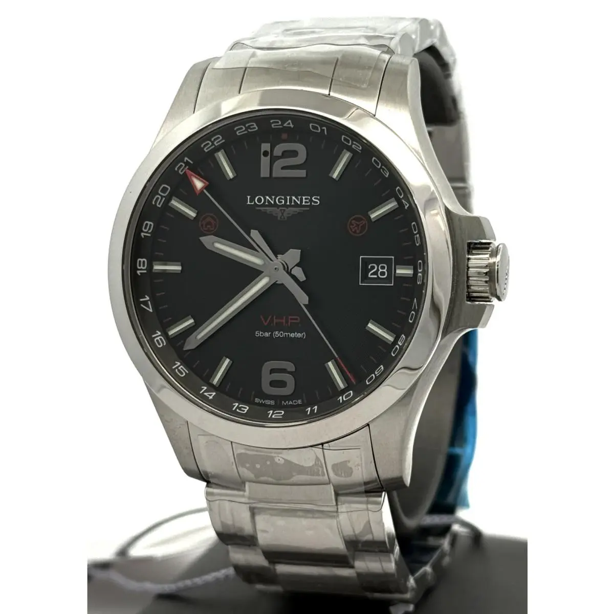 Conquest V.h.p. Men`s Watch 43mm L37284566 L3.728.4.56.6 S16780 by Longines
